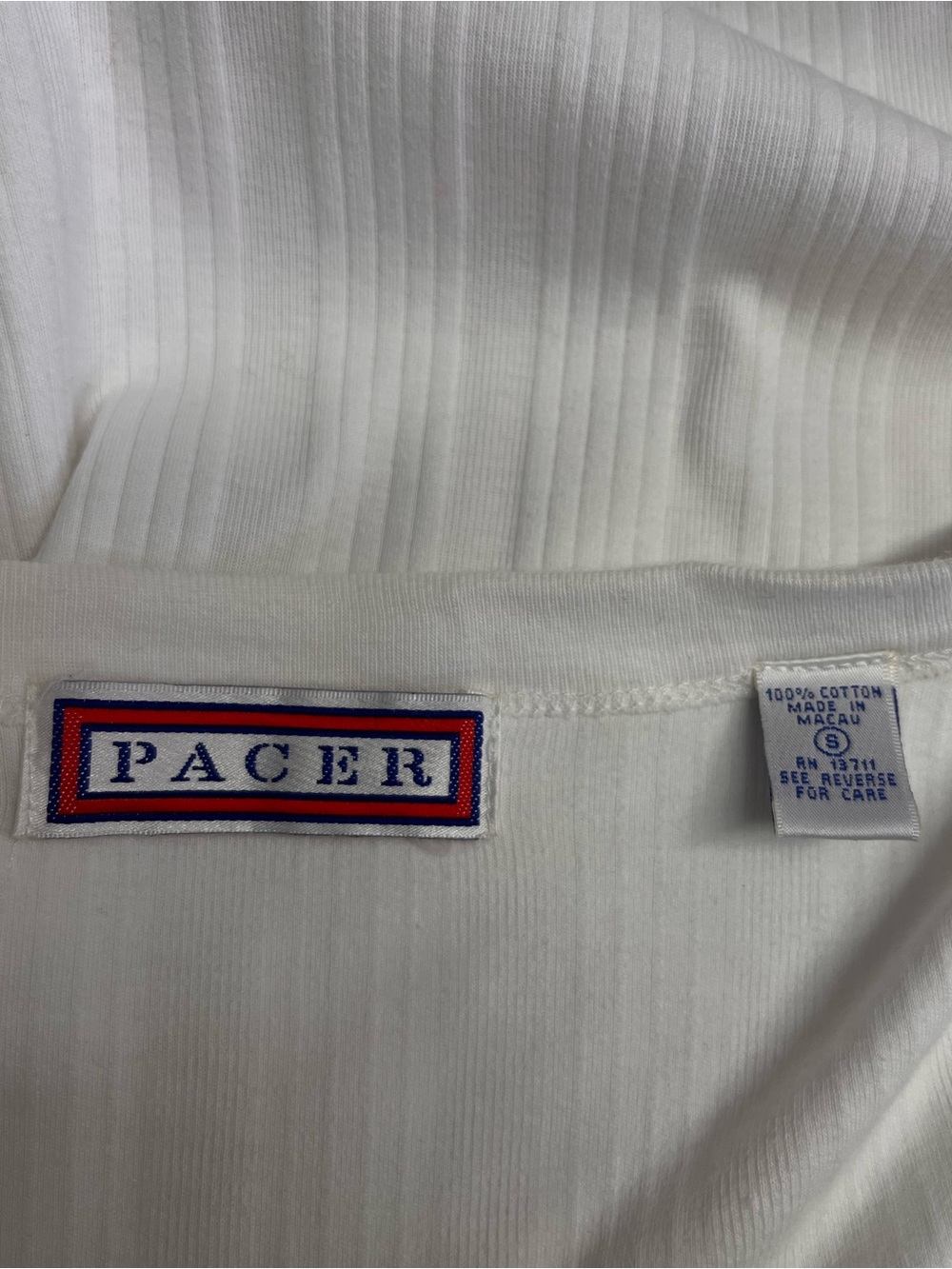 Acer White Ribbed Button-Front Cardigan - Picture 4 of 4
